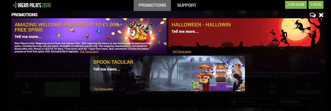 Dream-Palace-Casino-Promption Dream Palace Casino Promotion Page