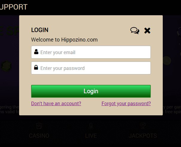 Hippozino Login