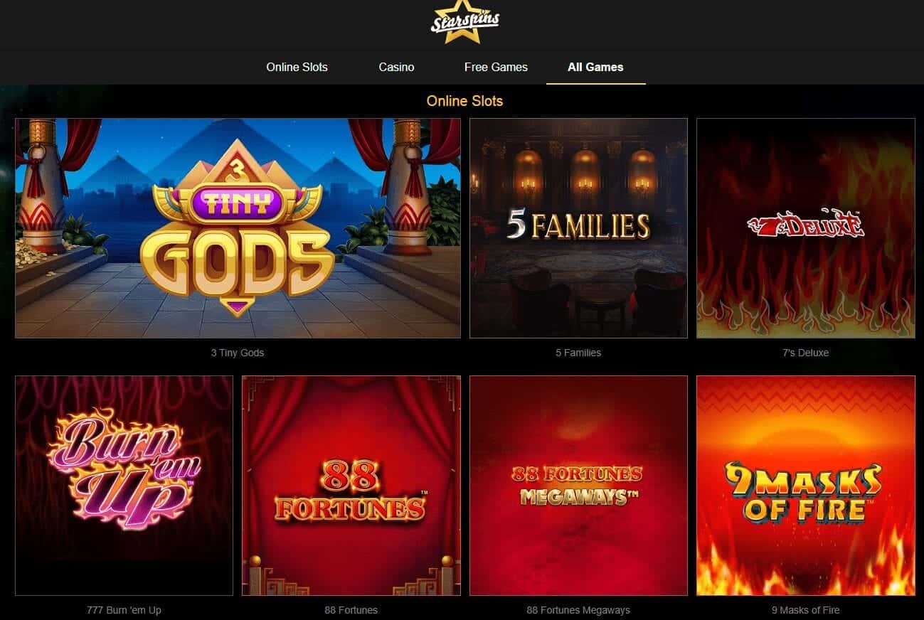 star spins games