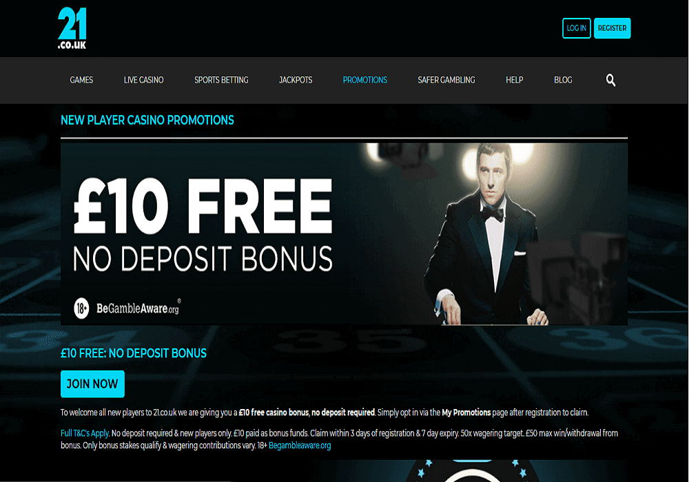 21.co.uk pomo Pink Casino promotions page