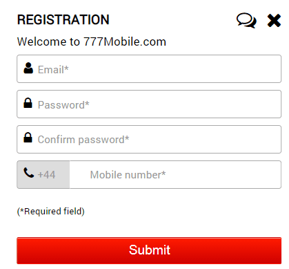 777 mobile sign up