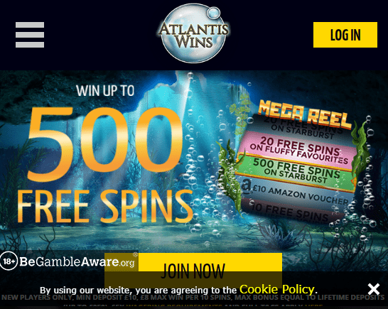 Atlantis Wins front page Atlantis Wins front page