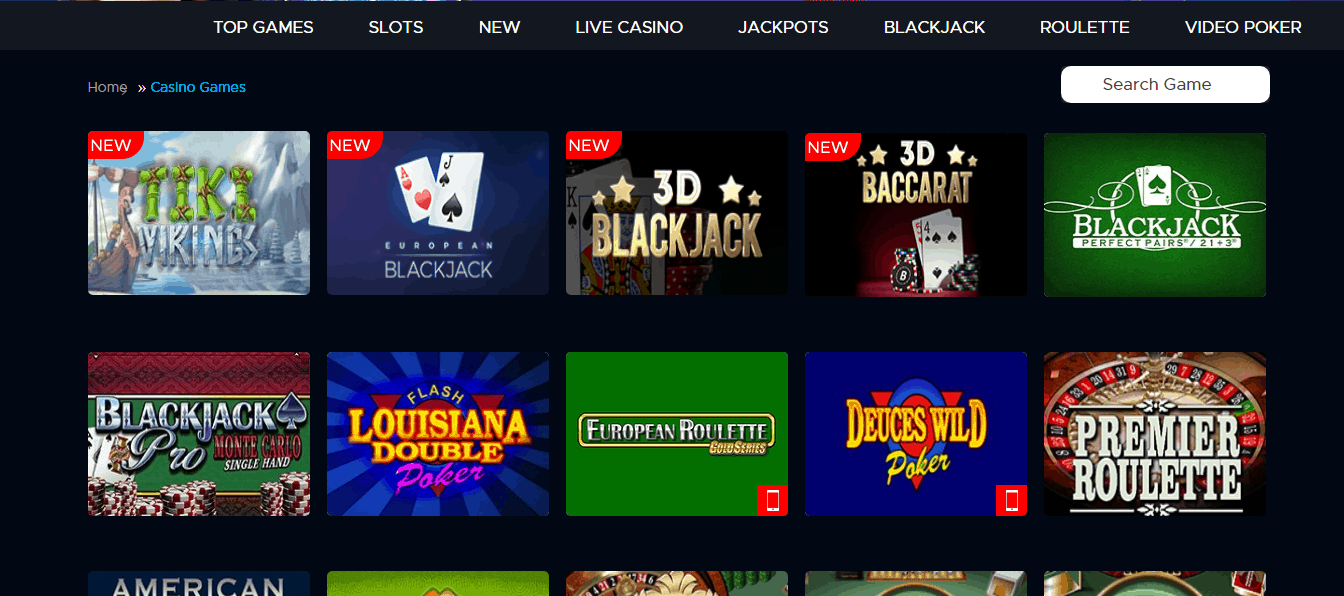 Blue Fox Casino gamepage Blue Fox Casino gamepage