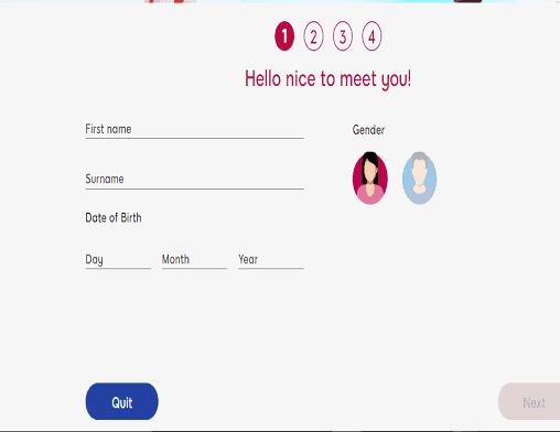BubbleGumBingo singup Cheeky Bingo sign up page