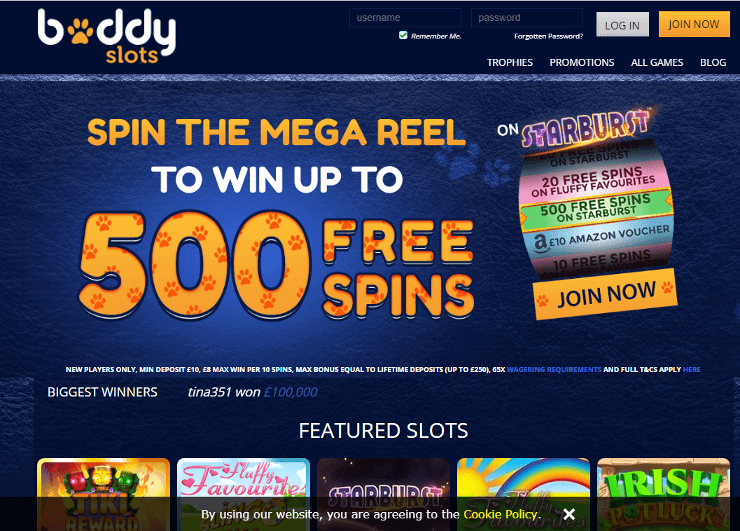 Buddy Slots SignUp