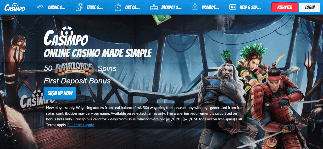 Casimpo homepage