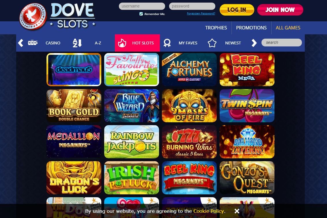 Dove Slots Game