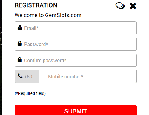 Gem Slots SignUp