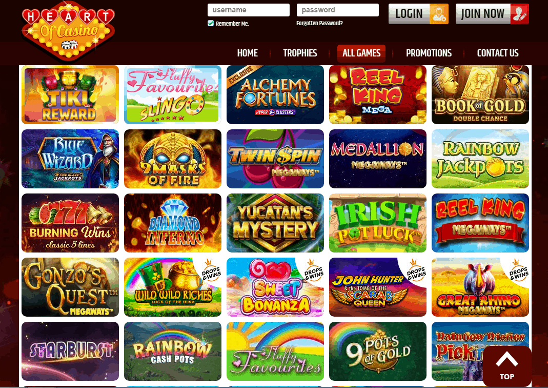 Heart of Casino Game