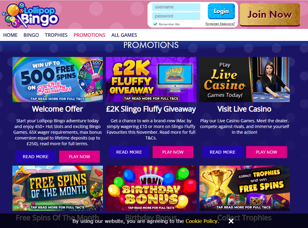 Lollipop Bingo Promotions
