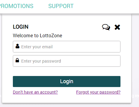 Lotto zone Login Lotto zone Login