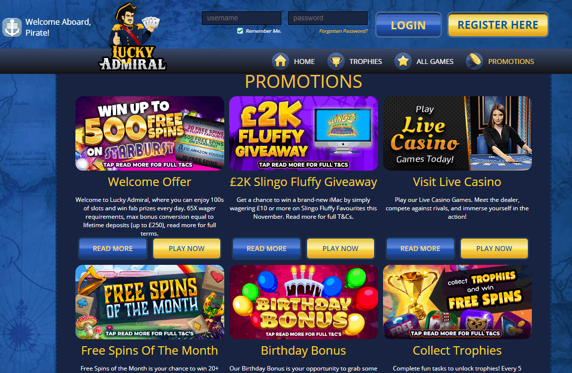 Lucky Admiral Promotions Lucky Admiral Promotions