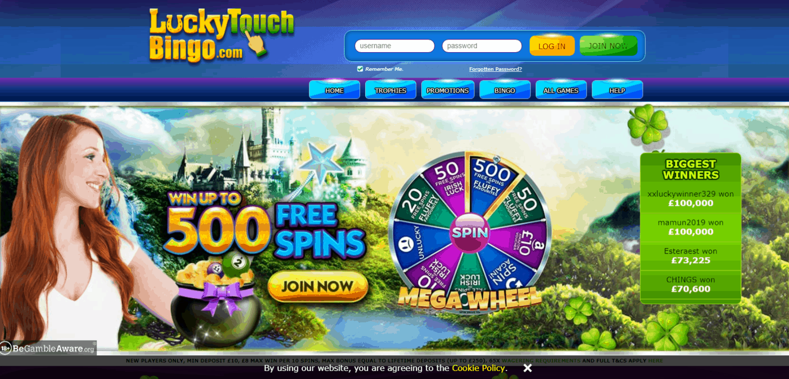 Lucky Touch Bingo Home Lucky Touch Bingo Home