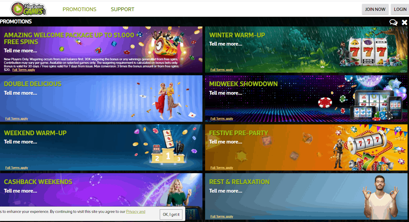 Play Casino Games Promotions