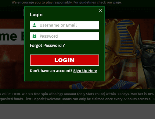 play ojo login page