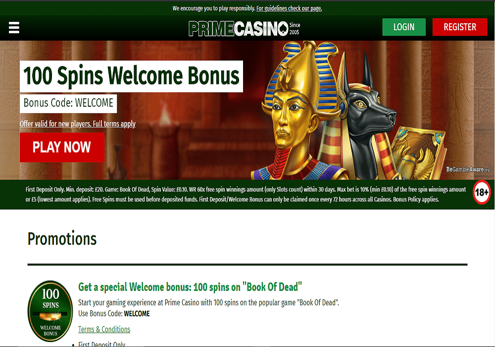 play ojo promotions page