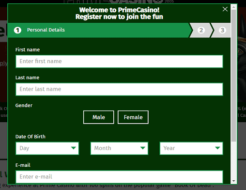 play ojo sign up page