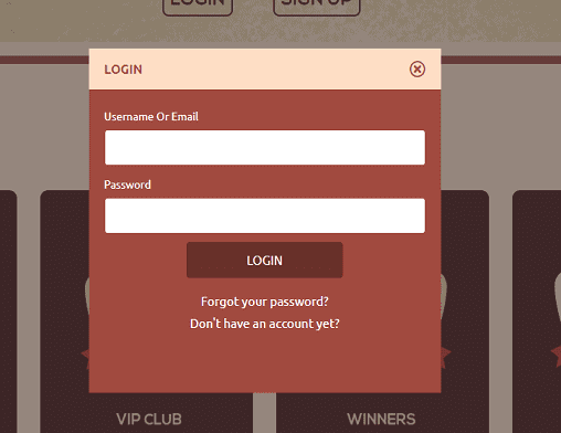 QueenVegas login play ojo login page