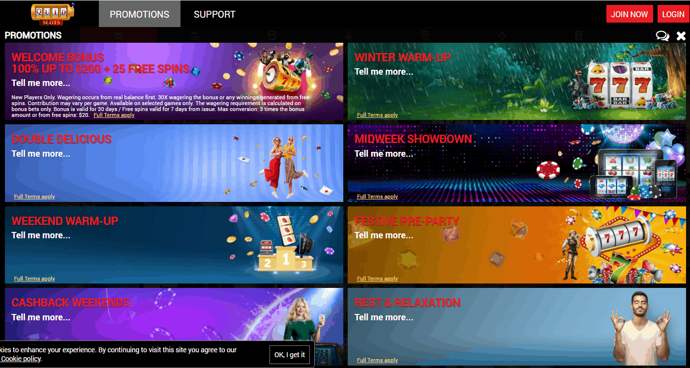 Quid Slots Promotions