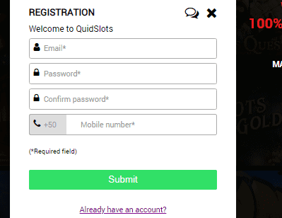 Quid Slots SignUp