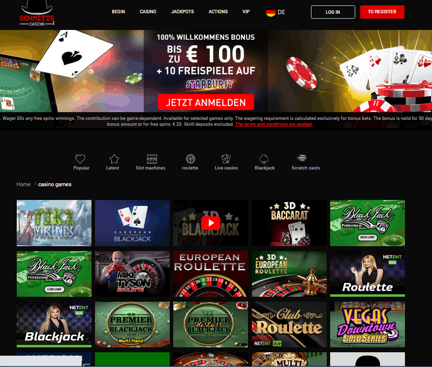 Schmitts Casino Game Schmitts Casino Game