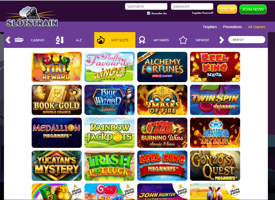 Slots Train Game