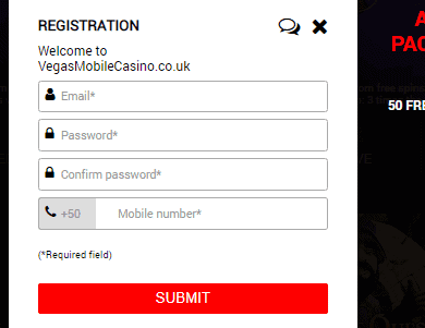 Vegas Mobile Casino SignUp Vegas Mobile Casino SignUp