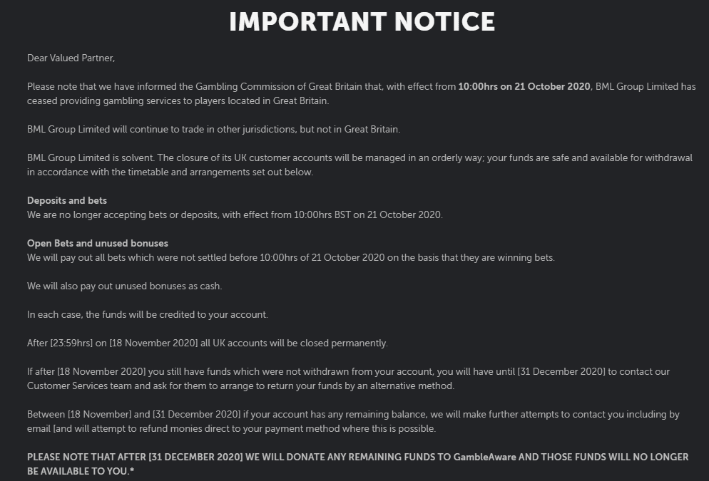 bet safe notice bet safe notice