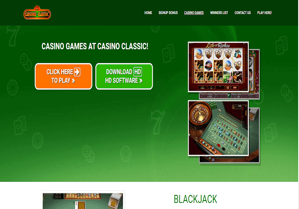 casinoclassic game Luxury Casino games page
