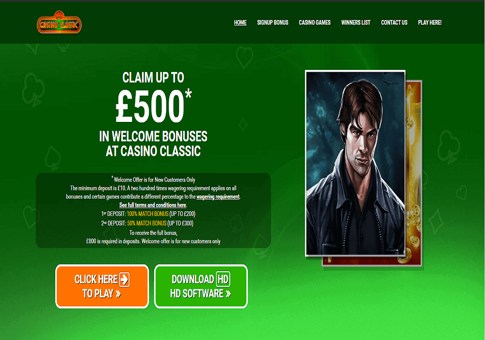luxury casino home page