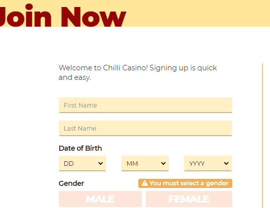 chilli signup