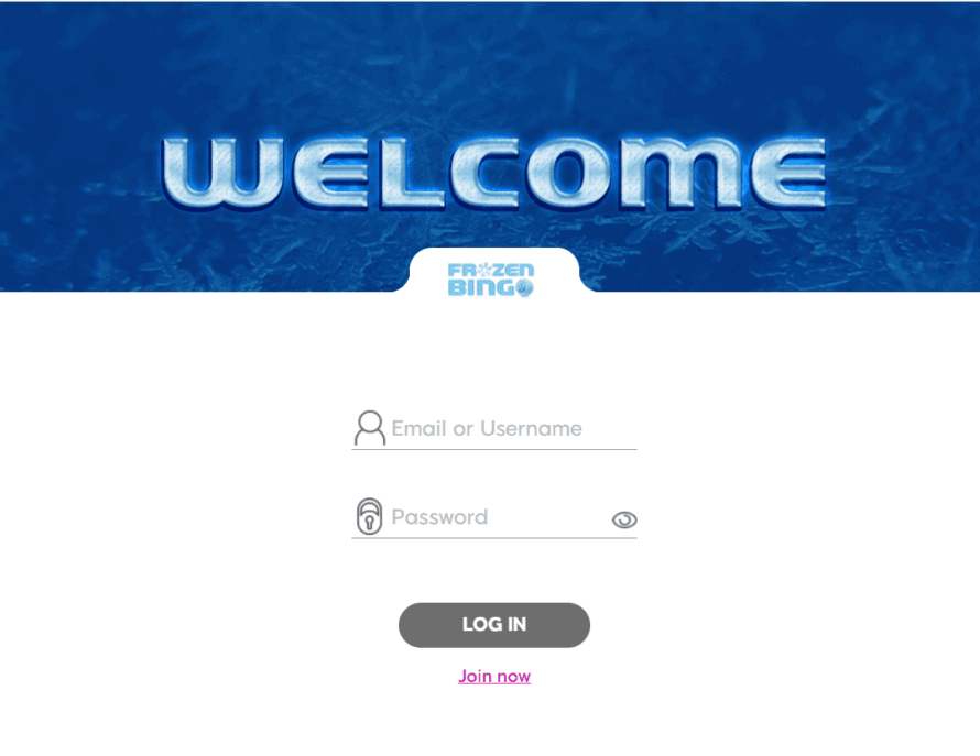 frozen bingo login frozen bingo login