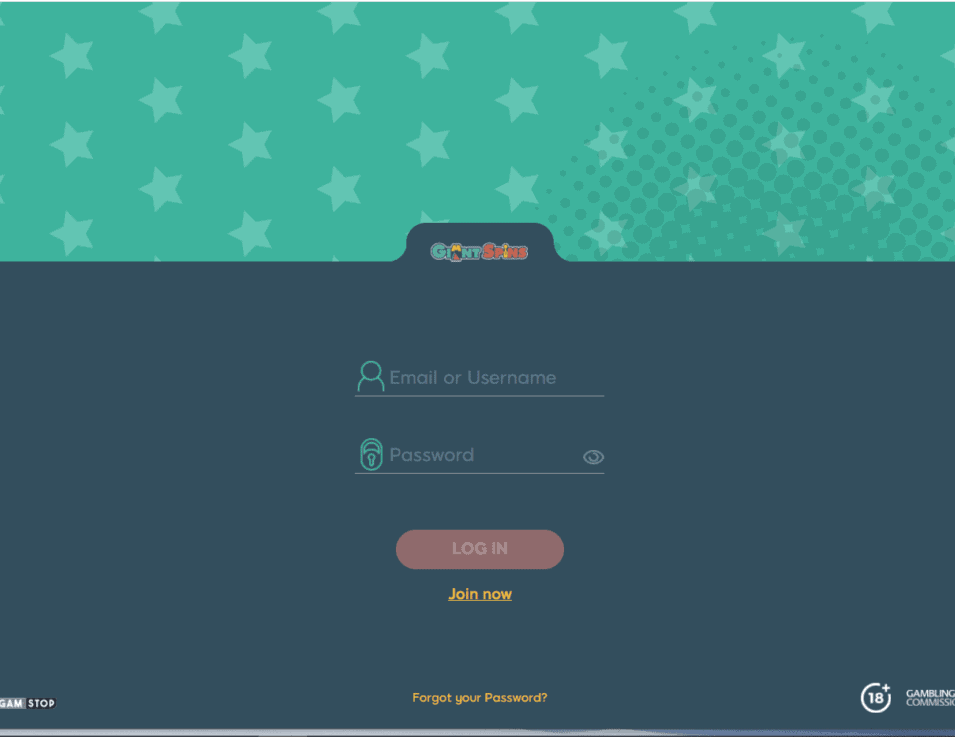 giant spins login
