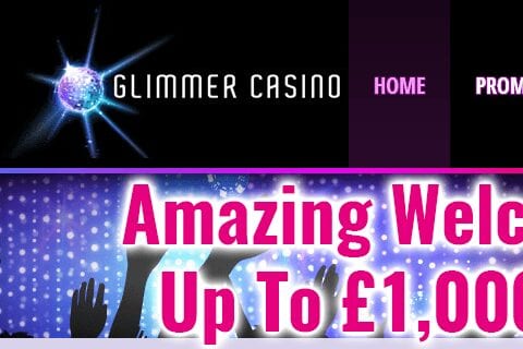 Glimmer Casino Front Page