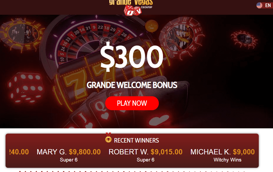 grande vegas casino home