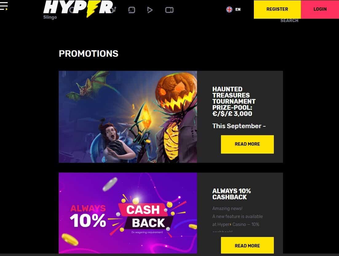 hyper casino promotions