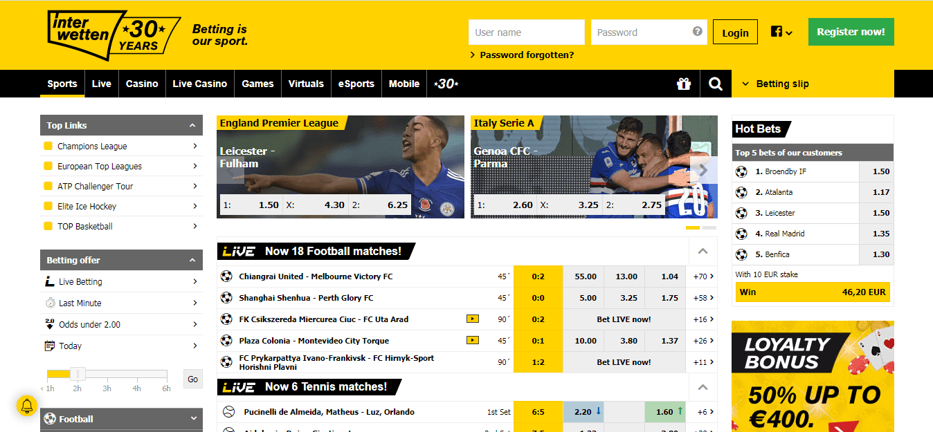 inter wetten home page