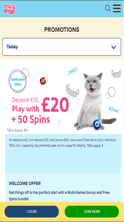 kittybingo pomotion mobile