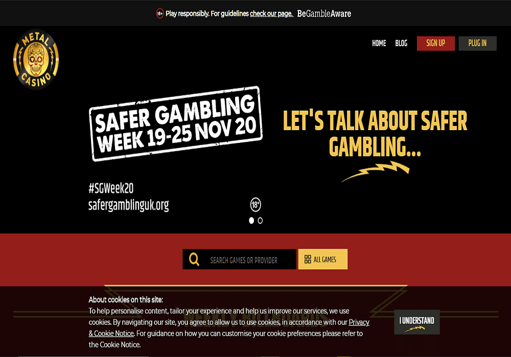 metalcasino home guts home page