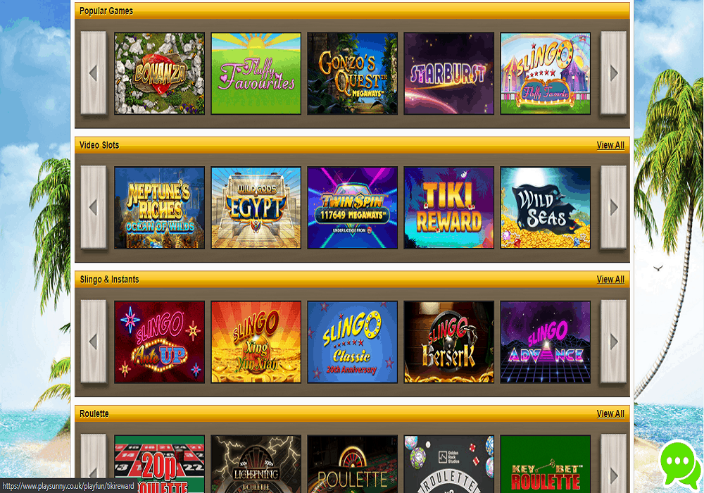 bingocams games page