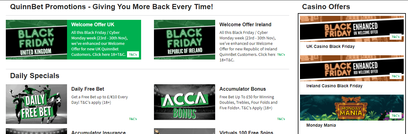 quinnbet promotion