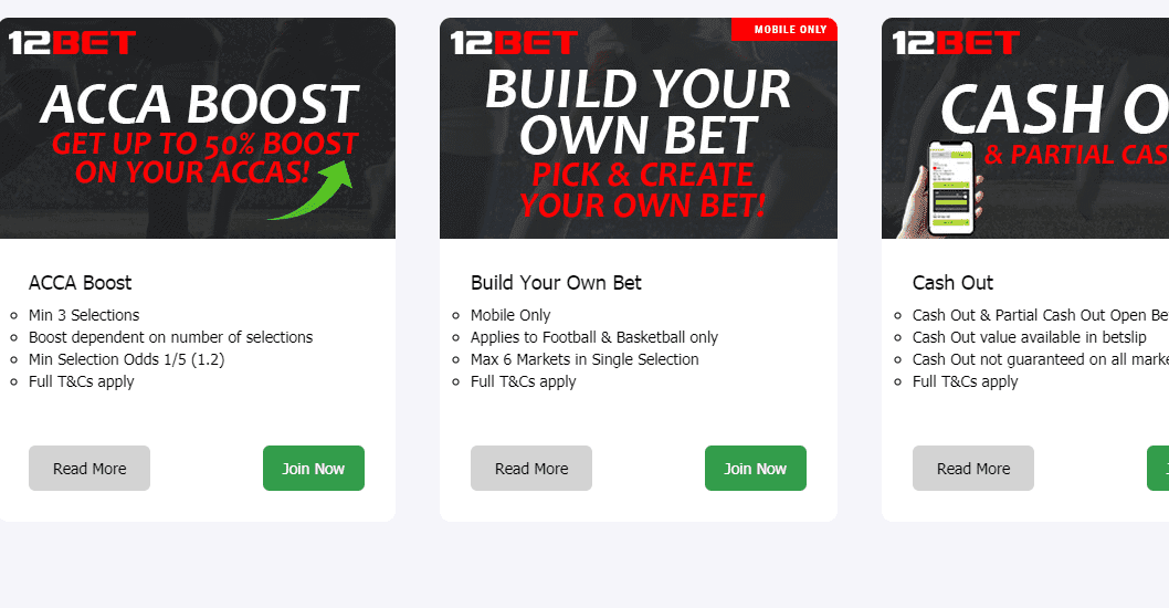 12bet promotions