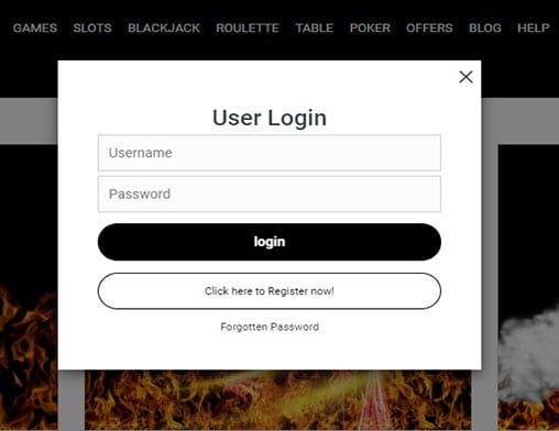 666 casino loign Dream Vegas login page