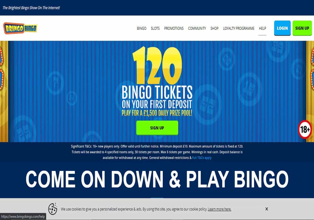 Bringo Bingo home 888 Casino logo