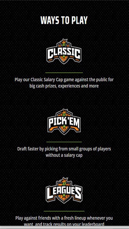Draft Kings game mobile