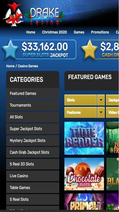 Drake Casino game mobile