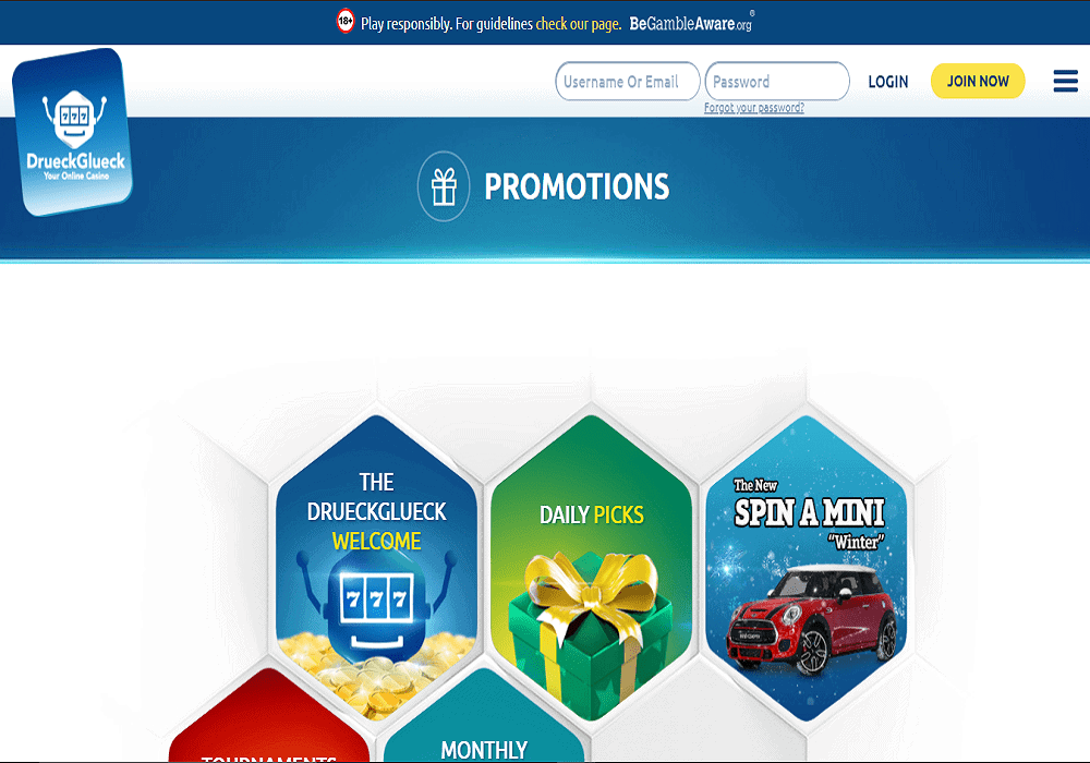 play ojo promotions page