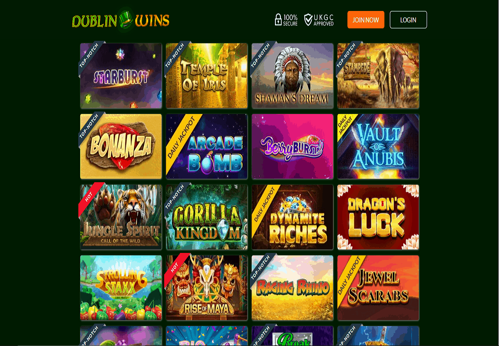DublinWins G kerching casino games