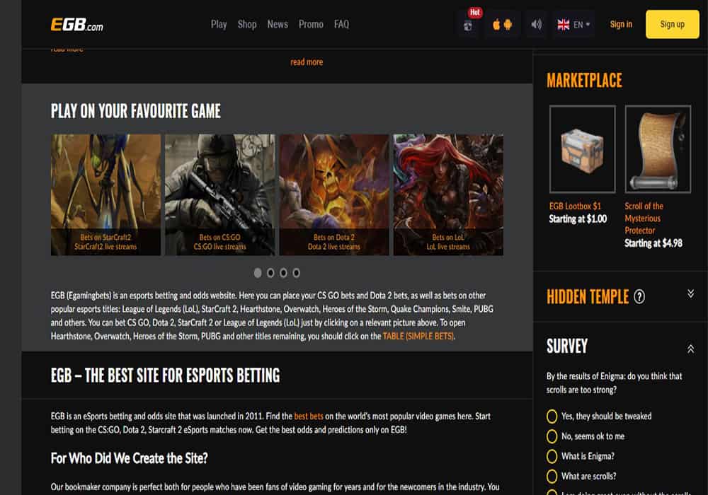 E G B game slots rush games