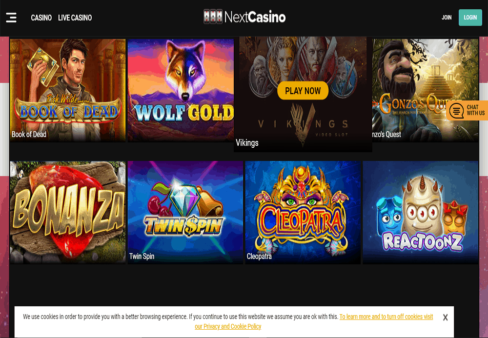 NextCasino game green play games page